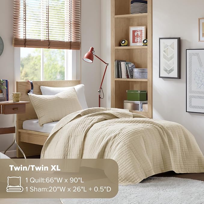 Comfort Spaces Kienna Quilt Set- Double Sided Stitching Design Summer Blanket - Image 7