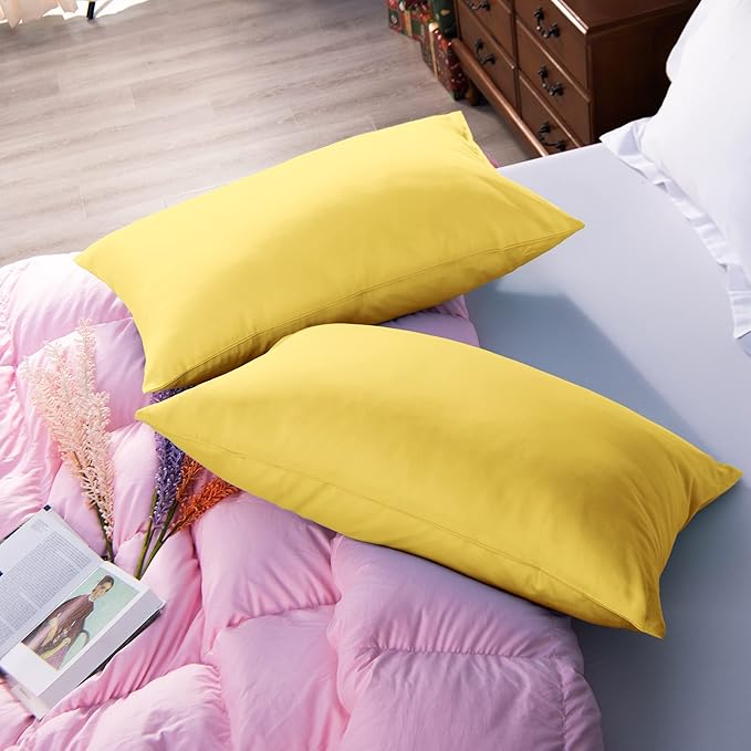 NTBAY Egyptian Cotton Queen Pillowcases - Image 2