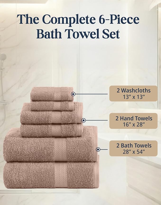 LANE LINEN 100% Cotton Towels Set - Image 4