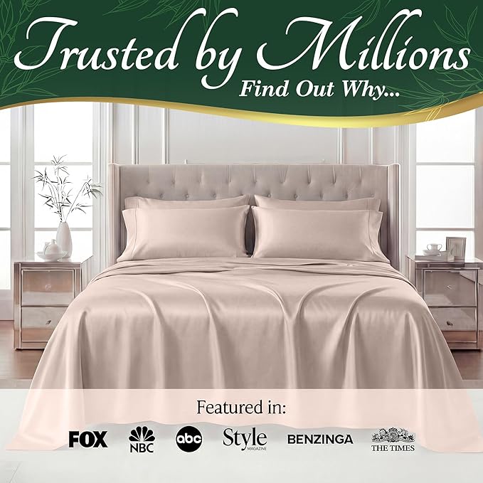 DECOLURE 100% Viscose Derived from Bamboo Sheets Twin Size - Image 5