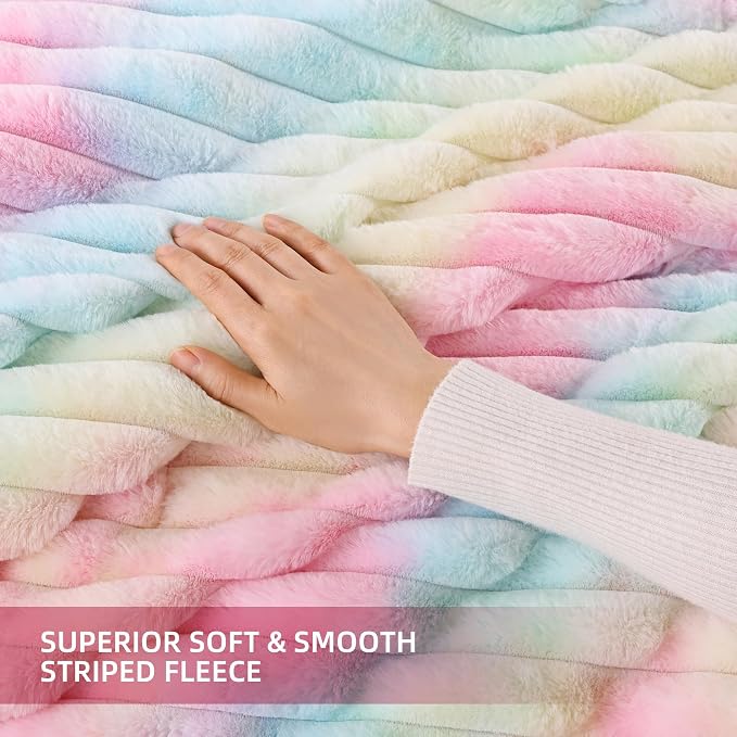 Smoofy Fluffy Queen Size Comforter Set 3 Pieces - Image 5