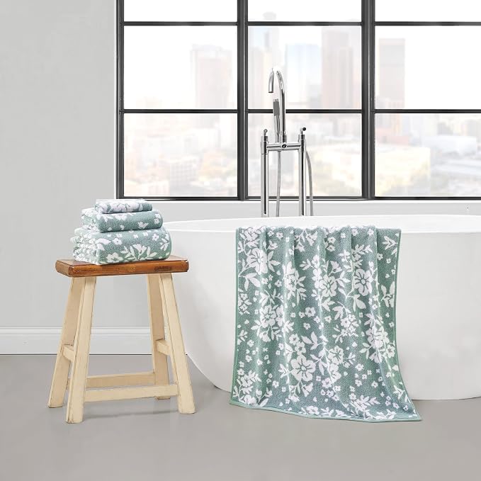 Lucky Brand Folk Floral 6 Piece Bath Towel Set - Image 6