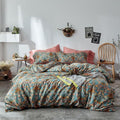 mixinni Vintage Style Garden Flower Duvet Cover Set by mixinni