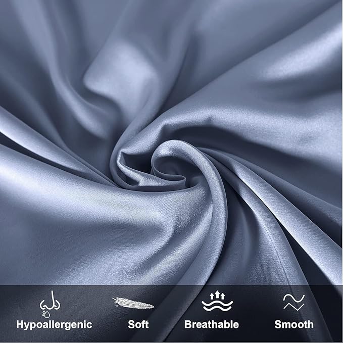 Mulberry Silk Pillowcase for Hair and Skin, Cooling Silk Pillow Case - Image 2