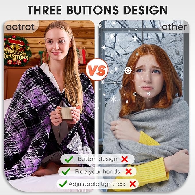OCTROT Heated Blanket Electric, Twin Size 62X84, Heating Blanket - Image 8