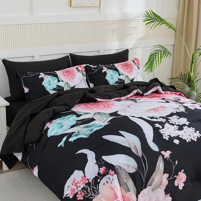 Yogeneg King Size Comforter Set 7 Piece Bed in a Bag, Soft Microfiber Comforter - Image 2