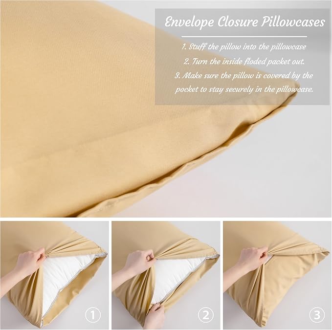 NTBAY Toddler Pillow Cases Set of 2, 2 Pack Brushed Microfiber 14x20 Pillow - Image 4