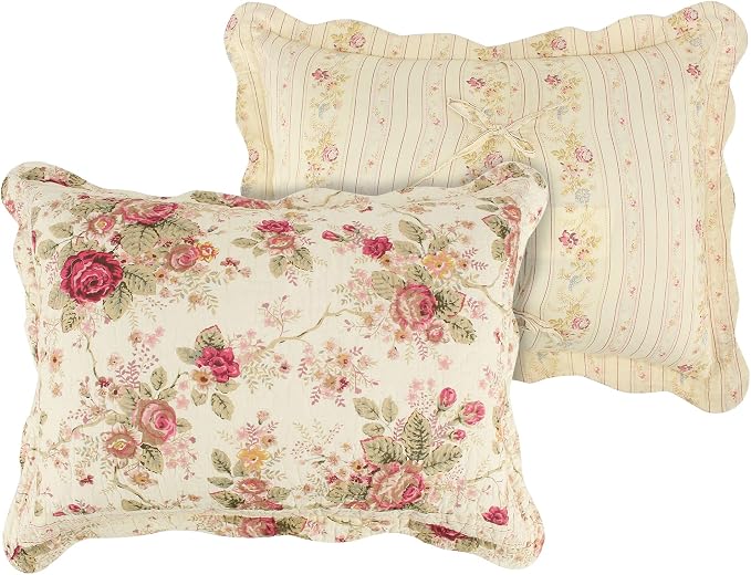 Greenland Home Antique Rose Full/Queen Quilt Set - Image 9