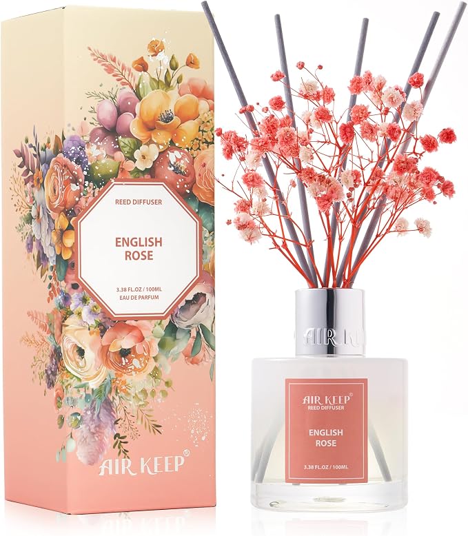 Airkeep Reed Diffuser Set, 3.38 fl oz by Airkeep