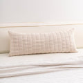 Aegero Corduroy Decorative Throw Pillow Covers 14x36 Inch Soft Striped Pillow by Unknown