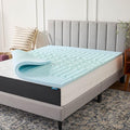 LUCID 2 Inch Gel Memory Foam Mattress Topper, Queen size – 5 Zones – Cooling by Lucid