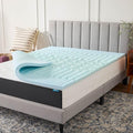 LUCID 2 Inch Gel Memory Foam Mattress Topper, King size – 5 Zones – Cooling Gel by Lucid