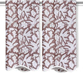 Ridhi Block Print Oak Brown Cotton Spa/Beach Towel 27"x54" Set of 2 Handmade by Ridhi
