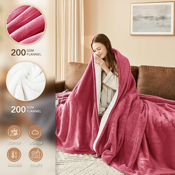 Homemate Electric Heated Blanket Twin - Image 3