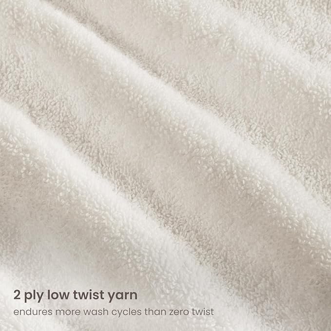 BIOWEAVES 100% Organic Cotton 700 GSM Plush Washcloths 13" x 13" GOTS Certified - Image 3
