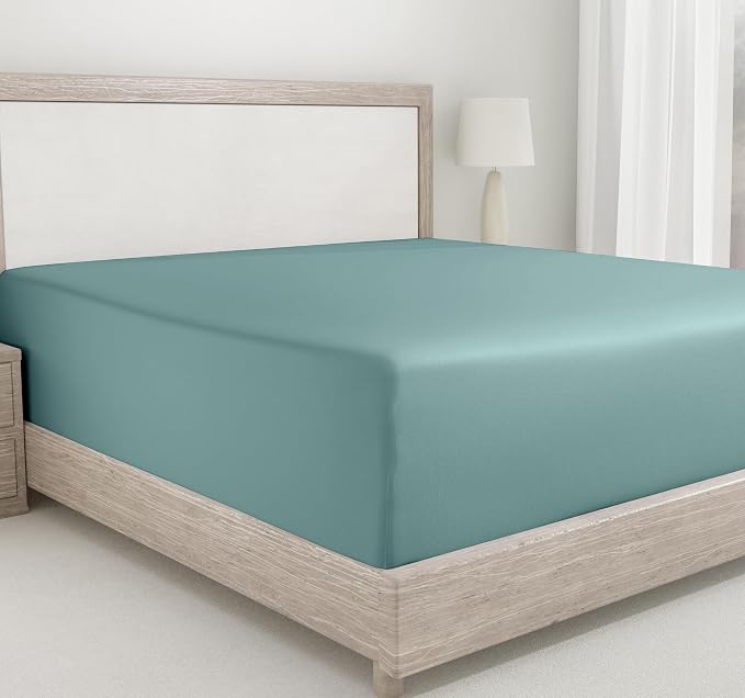 California Design Den Twin Fitted Sheet, Soft 400 Thread Count 100% Cotton by CaliforniaDesignDen