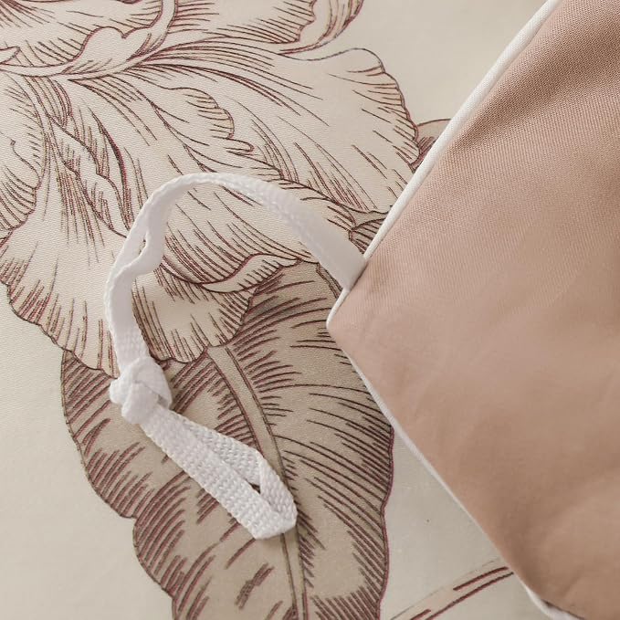 Duvet Cover Set Twin Size Floral Pattern 600 Thread Count Ultra Soft 100% Long - Image 7