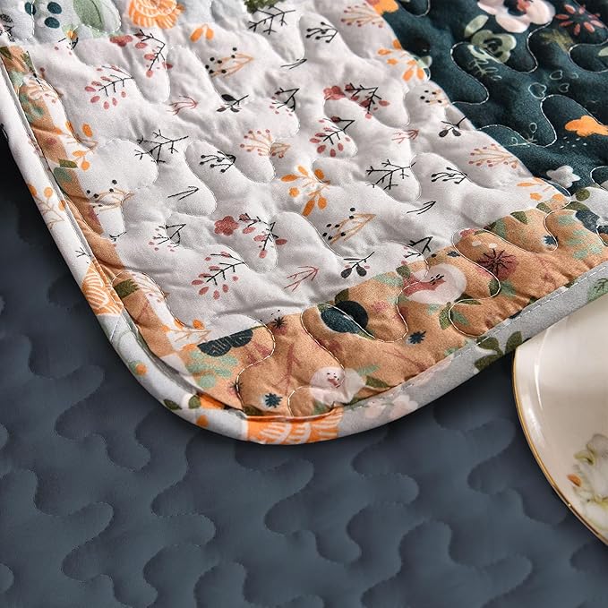 Exclusivo Mezcla 50"x 60" Quilted Throw Blanket- Microfiber Quilt Throw - Image 2