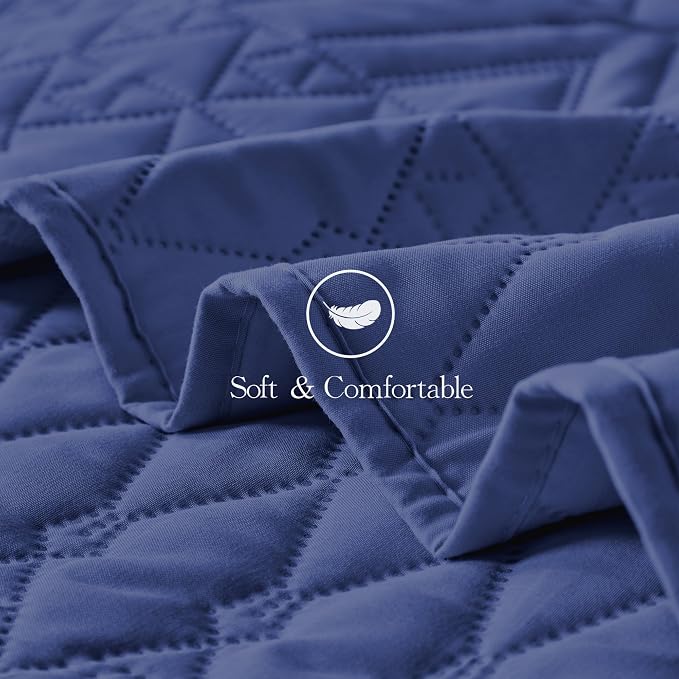 akkialla King/Cal King Size Quilt Bedding Set, Modern Style Geometric Pattern - Image 7