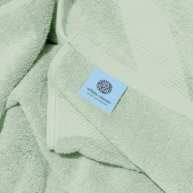 White Classic Luxury Bath Sheet Towels Extra Large | Highly Absorbent Hotel spa - Image 6