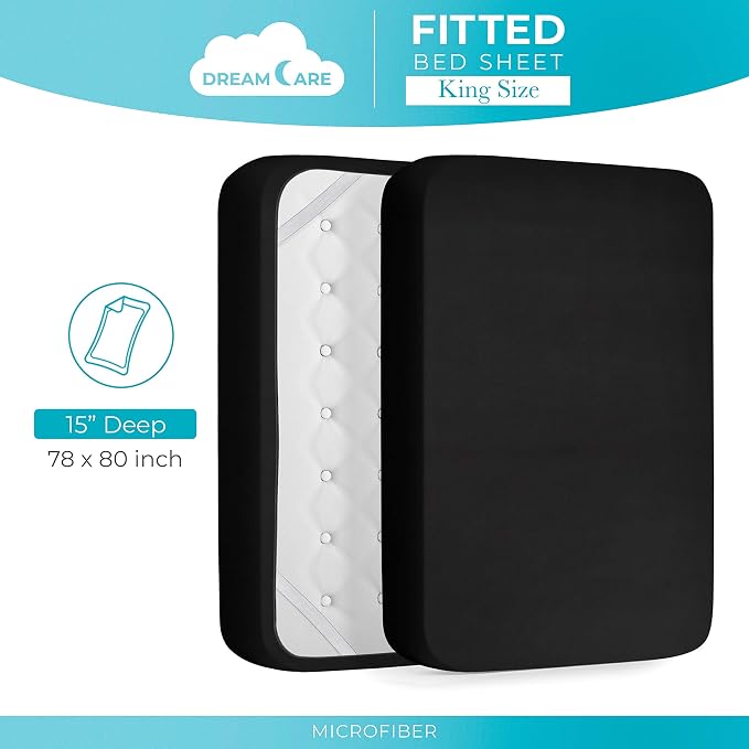 DREAMCARE King Fitted Sheet Only - Image 4