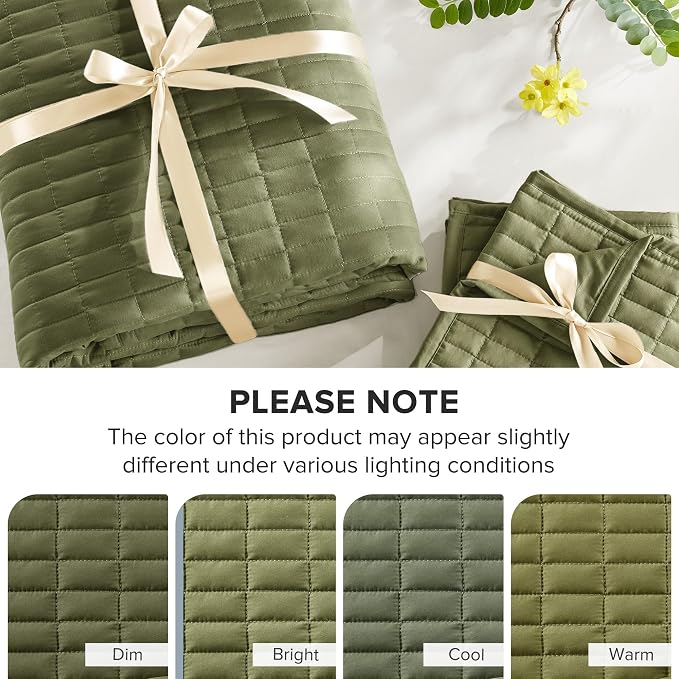 Comfort Spaces Queen Quilt Set Modern Reversible Plaid Coverlet Full Bedding - Image 8