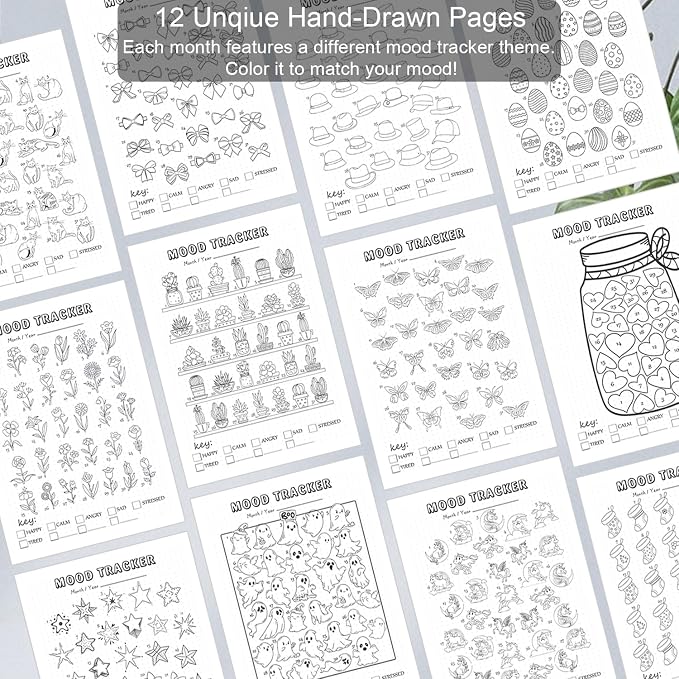 Premade Bullet Dotted Journal Notebook, Pre-made Dot Grid Journaling - Image 6