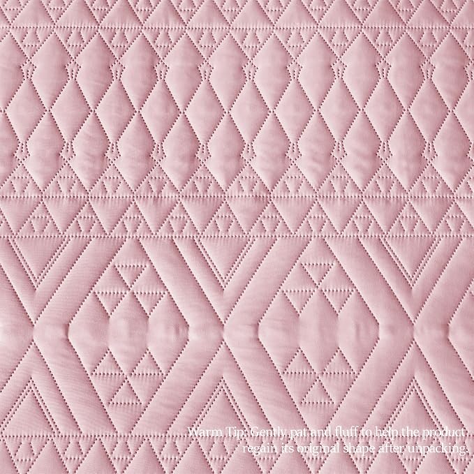 akkialla Twin Quilt Set, Boho Geometric Pattern, Soft All-Season Bedding - Image 8