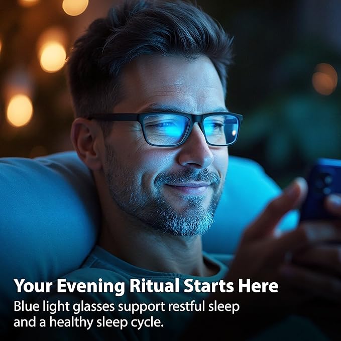 Blue Light Blocking Glasses For Men/Women Anti-Fatigue Computer Monitor Gaming - Image 5