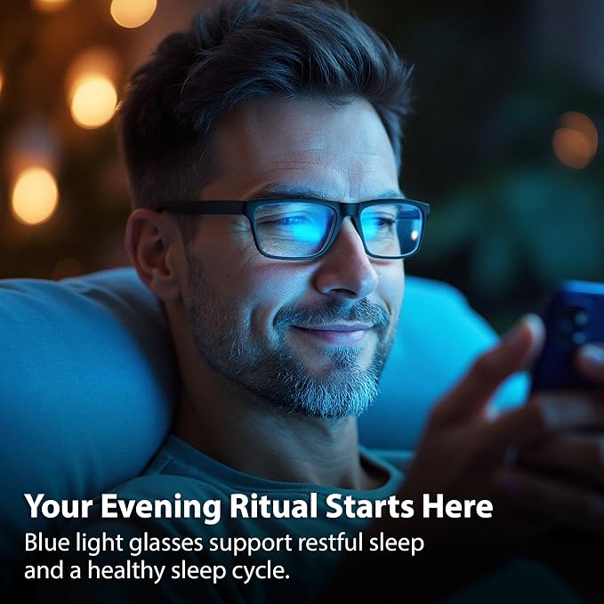 Blue Light Blocking Glasses For Men/Women Anti-Fatigue Computer Monitor Gaming - Image 5