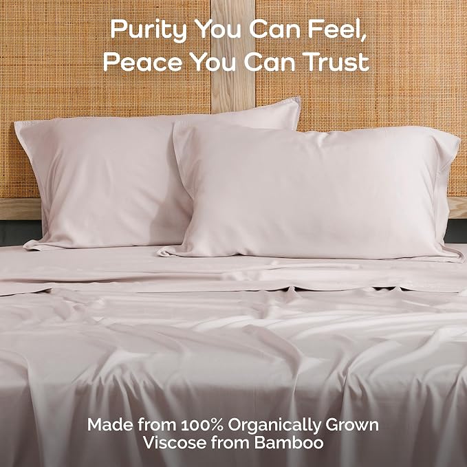 Pillow Cases King Size Set of 2 Pillowcases 100% Viscose from Bamboo Cooling - Image 2