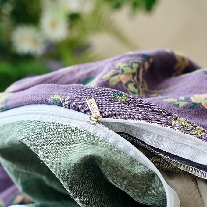 mixinni Vintage Floral Duvet Cover King Set - Image 8