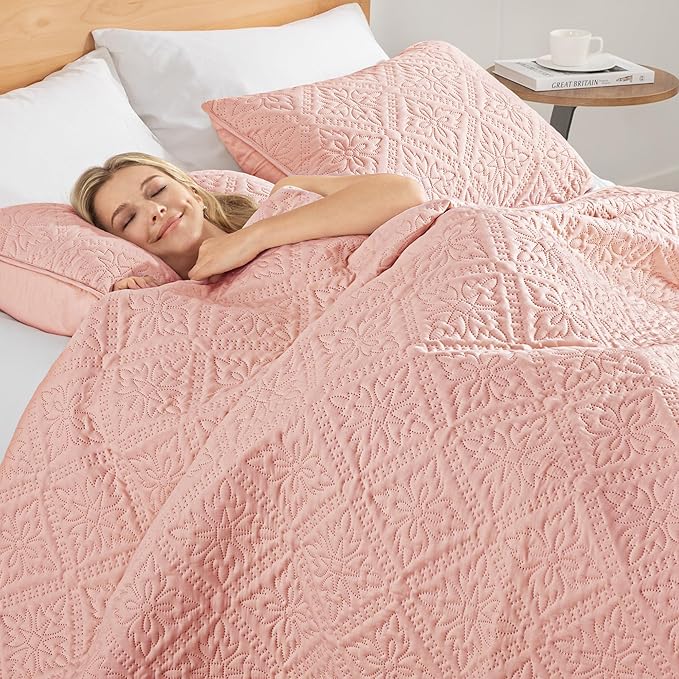 Exclusivo Mezcla Queen Quilt Bedding Set, Lightweight Soft Bedspreads Coverlets - Image 4