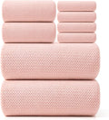 REDKISS Pink Towel Set of 8 by REDKISSOnline