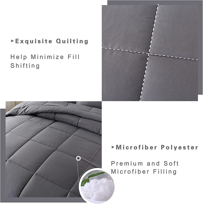 DOWNCOOL King Size Comforter Set -All Season Bedding Comforters Sets - Image 4