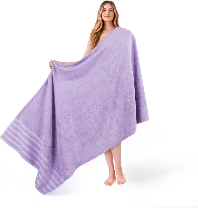 American Soft Linen 35x70 Jumbo Large Bath Towel, 600 GSM 100% Cotton Turkish by AmericanSoftLinen