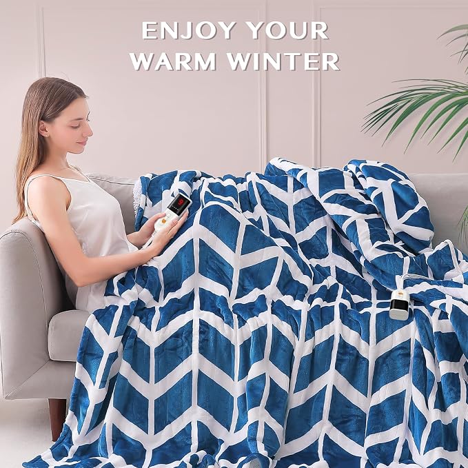 VENTIMI Electric Blanket Queen Size, Fast Heating Blanket - Image 5