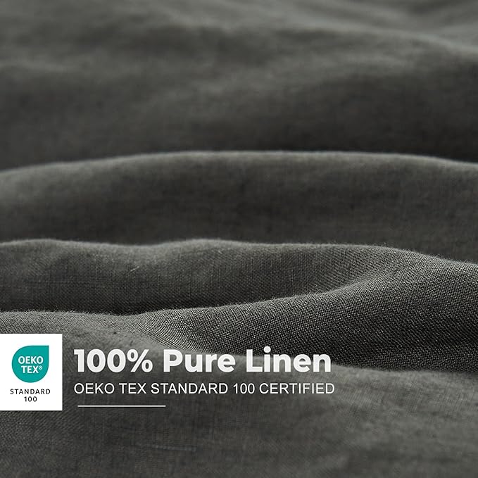 Simple&Opulence 100% Washed Linen Duvet Cover - Image 2
