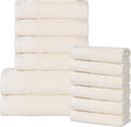 Superior Honeycomb 100% Cotton 500 GSM 12 Piece Bath Towel Set, 6 Washcloths by SUPERIOR