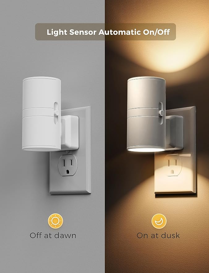 L LOHAS LED Night Light, Night Lights Plug into Wall, Dimmable Nightlight - Image 2