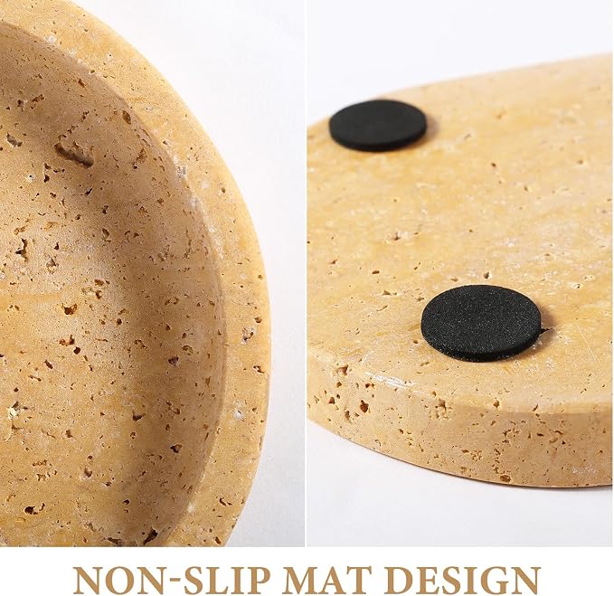 Koville Natural Travertine Tray - Image 3