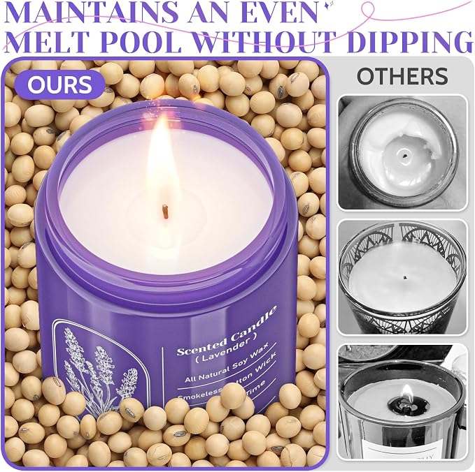 WarmEmbrace Lavender Scented Candles - Image 5