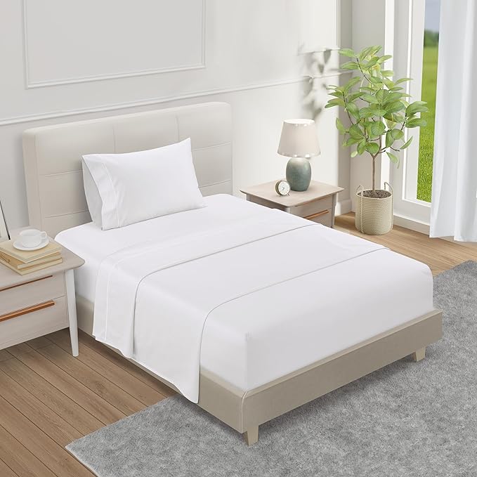 800 Thread Count 100% Egyptian Cotton Sateen Weave Twin XL Bed Sheets Set by CHATEAUHOMECOLLECTION
