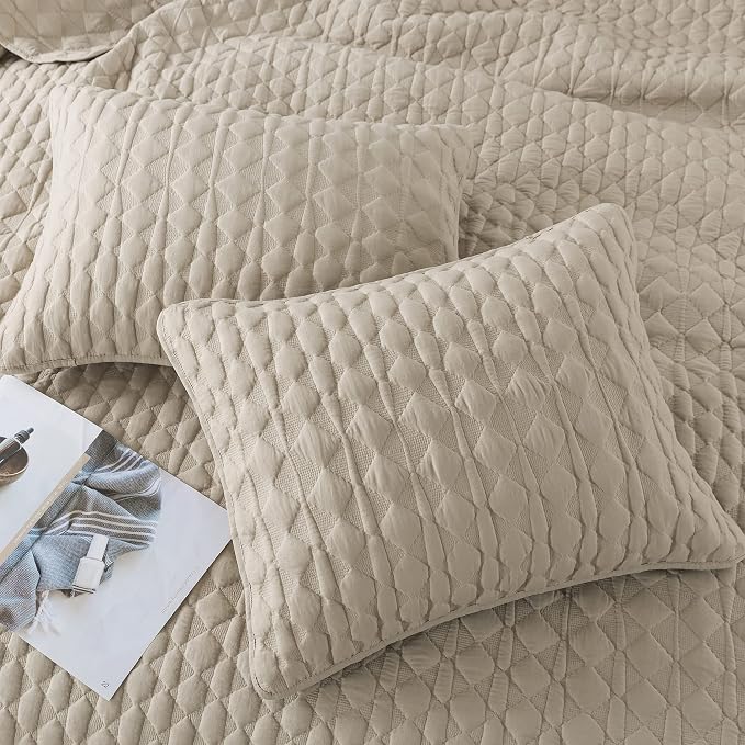 WDCOZY Oversized California Cal King Size Quilt Bedding Sets - Image 4