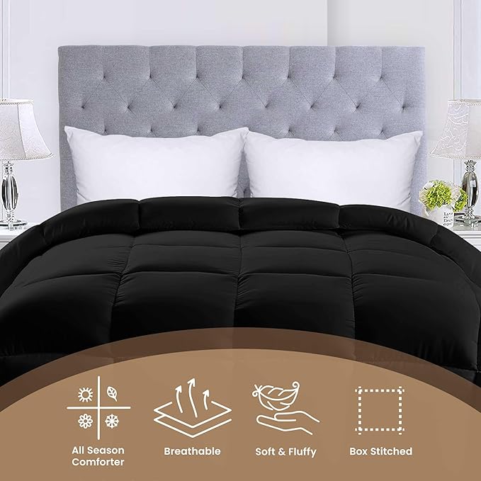 Utopia Bedding Comforters Queen Size, All Season Duvet Insert, Down Alternative - Image 3