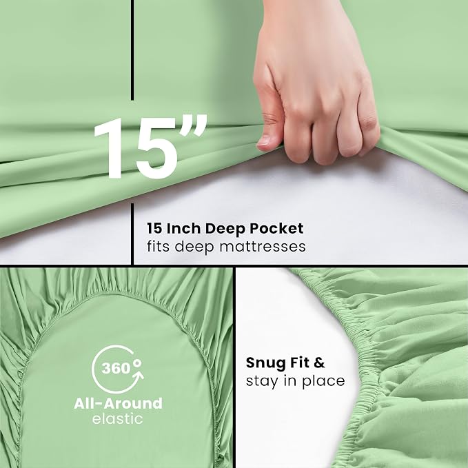 Utopia Bedding King Fitted Sheet - Image 3