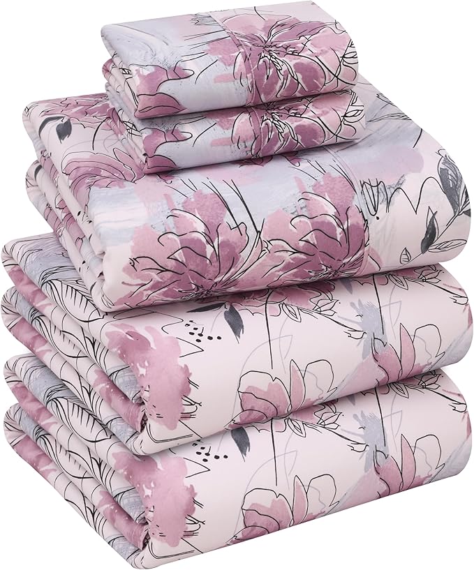 RUVANTI 100% Cotton Sheets – Split King Size Percale Bedding, Cooling & by Ruvanti