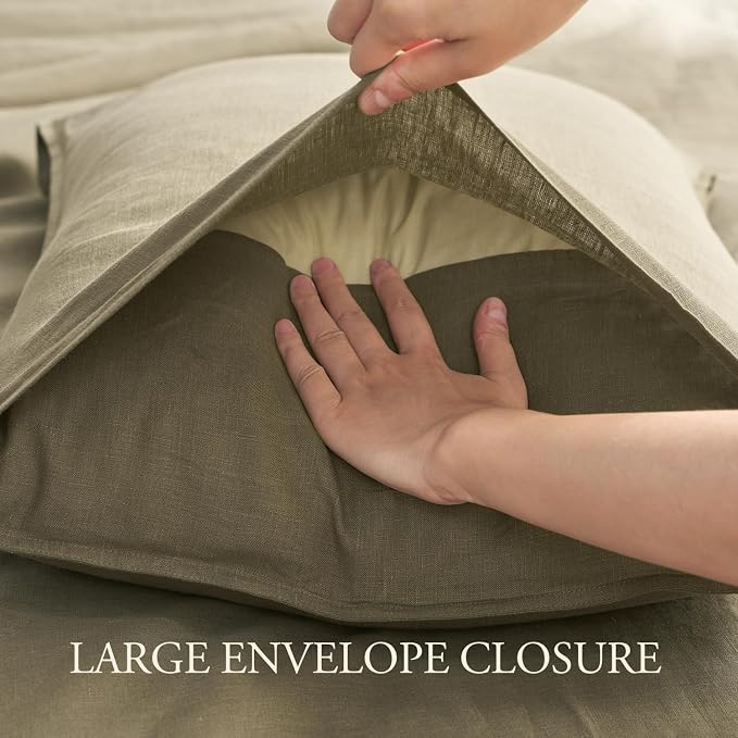 DAPU 100% Linen Duvet Cover Set - Image 5