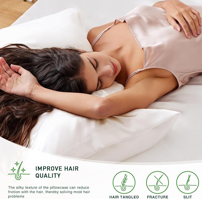 Love's cabin Satin Pillowcase Set of 2 Standard Size 20x26, Cooling Pillow - Image 3