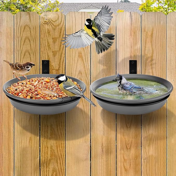 Fence Bird Feeders Tray by Alphatool